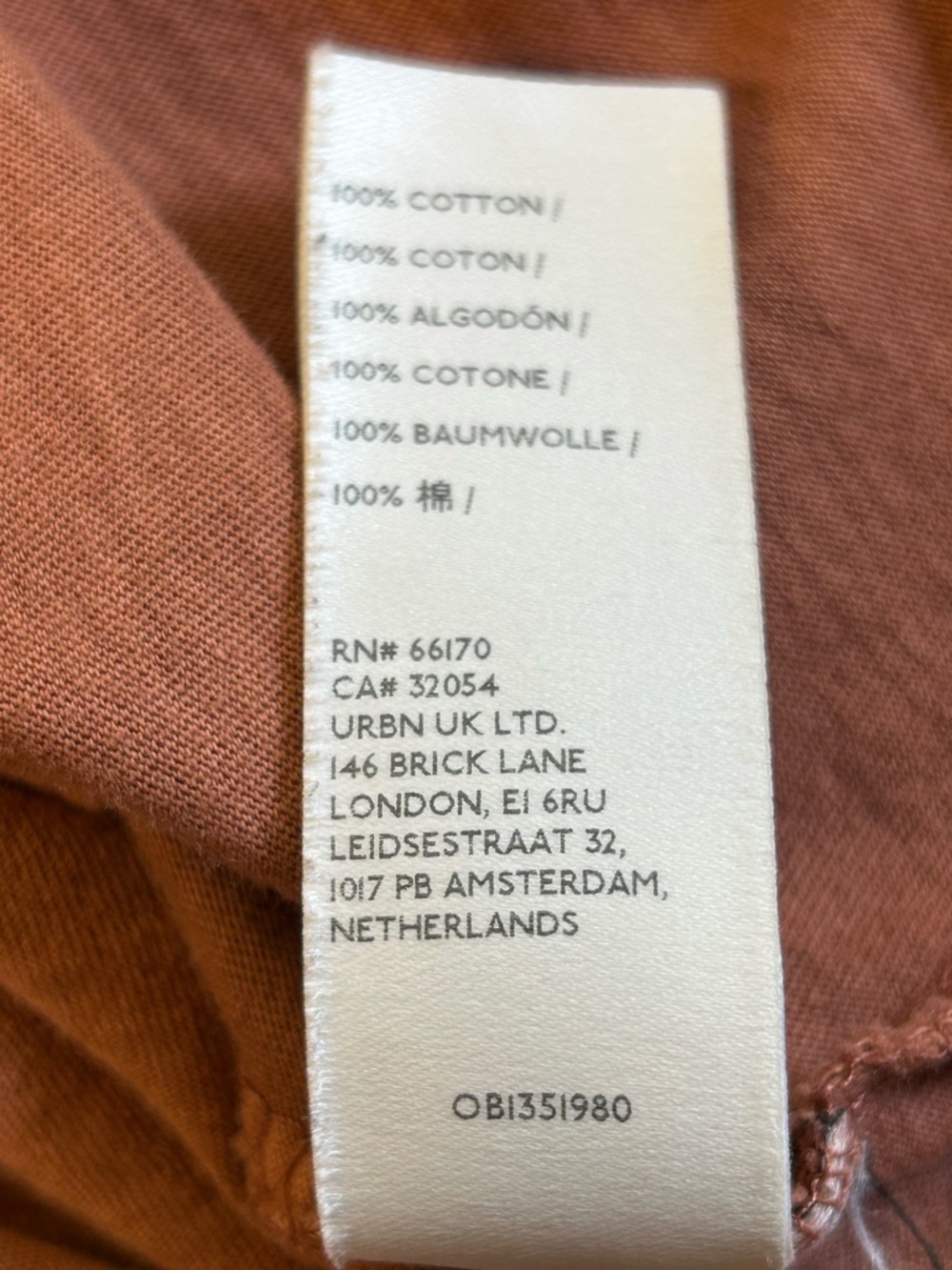 Free People WE THE FREE Clover Puff Shoulder Top Mesa (Rust/Terracotta) Small - Picture 6 of 10
